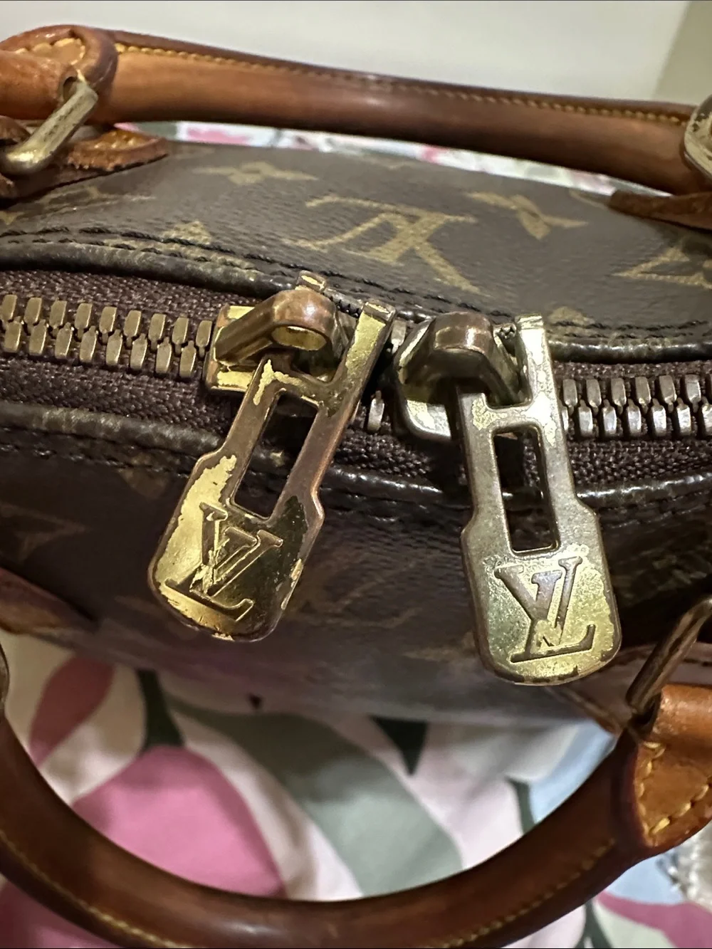 Louis Vuitton Brown Monogram Alma Satchel